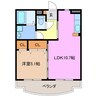 リベルテ 1LDKの間取り