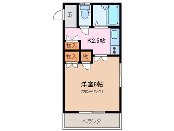 間取図 ガラシアＴＡＭＡＫＩ