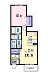 Ｂ．Ｂ　Ｄｒｅａｍ 1LDKの間取り