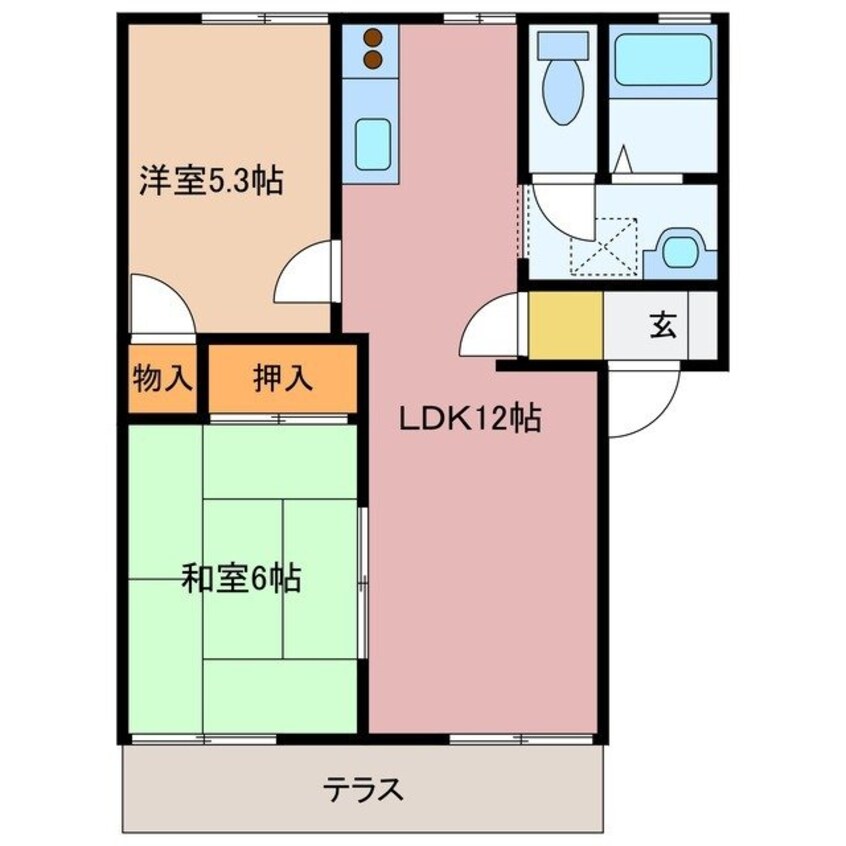 間取図 エントピア高丘