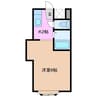 レジデンス岡本 1Kの間取り