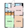 賢島ハイツ 2DKの間取り