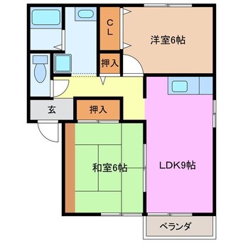 間取図 メゾン・ド・カルテットＡ