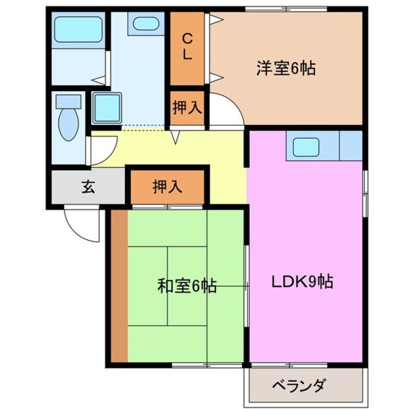 間取図 メゾン・ド・カルテットＡ