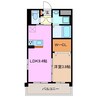 ＣＬＡＳＳーＪ 1LDKの間取り