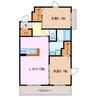 プランタン ユイット 2LDKの間取り