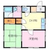 ハイツエム 2DKの間取り