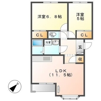 間取図 ルミエールB