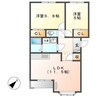 ルミエールB 2LDKの間取り