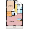 パティオ・アマール 1LDKの間取り