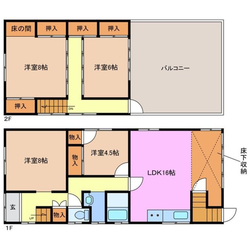 間取図 N様小俣町元町貸家
