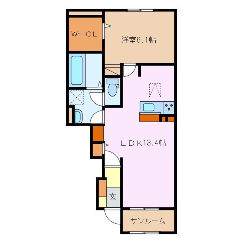 間取図 エクシード・Ｙ　Ｂ