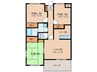 ＧａｒｄｅｎＭａｎｓｉｏｎひまわり館 3LDKの間取り
