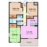 ＧａｒｄｅｎＭａｎｓｉｏｎひまわり館 3LDKの間取り