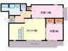 テージス 2LDKの間取り