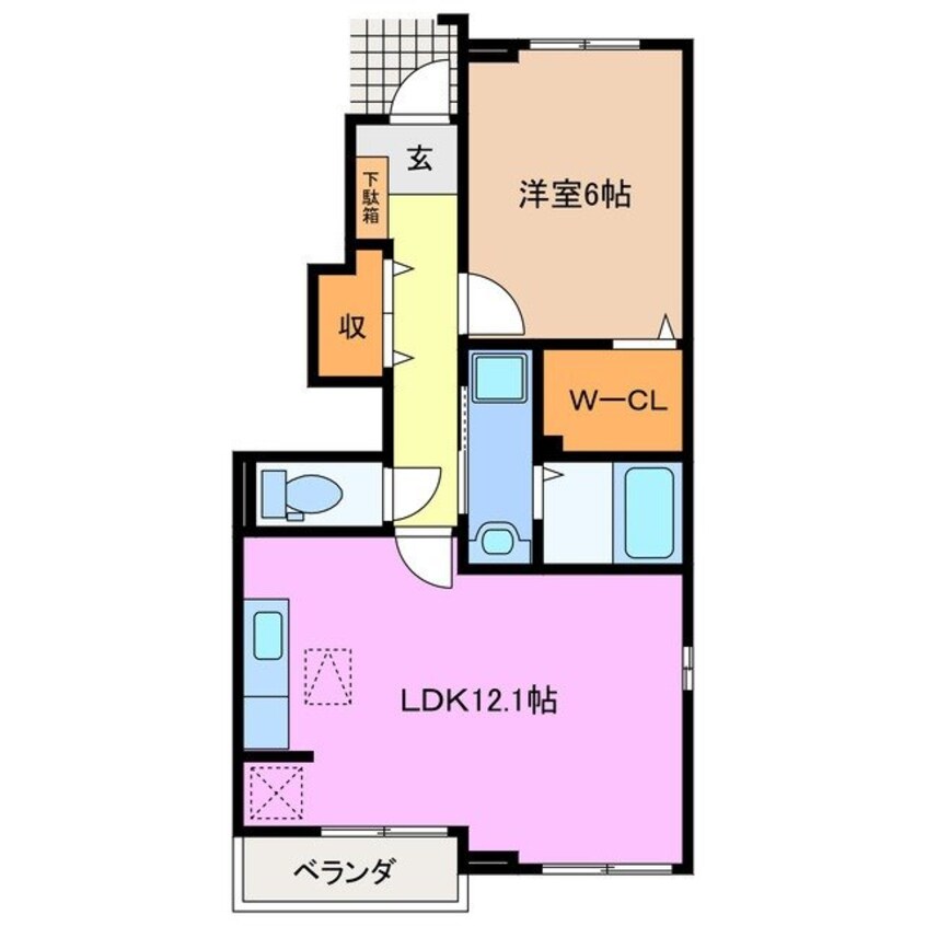 間取図 ラ・カンパーニャ　Ａ棟