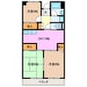 近畿マンション 3DKの間取り