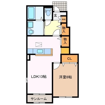 間取図 アウローラ　Ａ