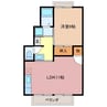 セジュール一番館 1LDKの間取り
