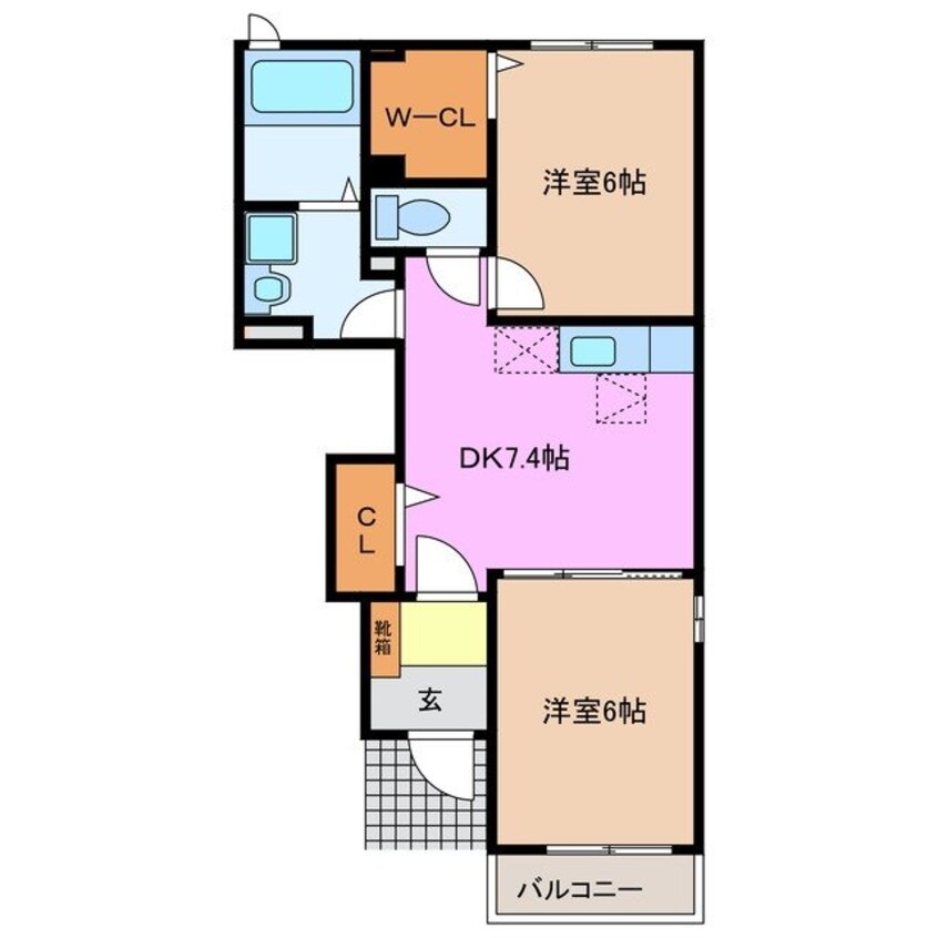 間取図 レガンス・サカ