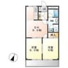 パールガーデン 2DKの間取り