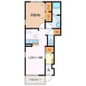 セリーナ　Ｂ棟 1LDKの間取り