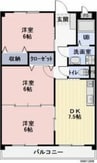 グランメール 3DKの間取り