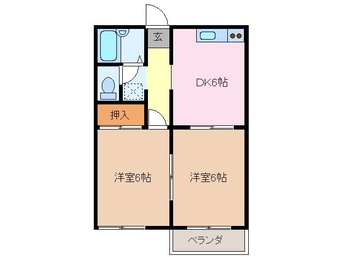 間取図 ウッディーベルＡ棟