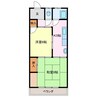 丸井荘 2Kの間取り