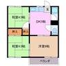 コーポそよかぜＢ棟 3DKの間取り