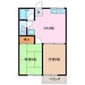 ヴィレッジ横山Ａ 2DKの間取り
