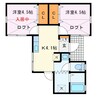 ｙｏｔｓｕｂａ 1Kの間取り
