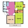 サンシティ奥村 3DKの間取り