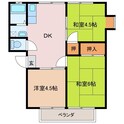 サンシティ奥村の間取図