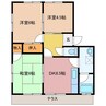 パークシティ五十鈴 3DKの間取り