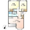 アニーブン 2LDKの間取り
