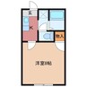 フォレスタ伊勢 1Kの間取り