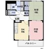 サンフォレストA 2DKの間取り