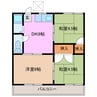 コーポ桝屋 3DKの間取り