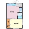 山雄 1DKの間取り