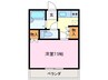 ガラシアＴＡＭＡＫＩ 1Kの間取り