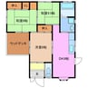 志摩市平屋戸建て借家 3DKの間取り