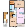 ラフィネ中須 2LDKの間取り
