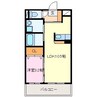 プレジール 1LDKの間取り