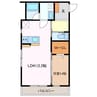 La mia casa StageⅢ 1LDKの間取り