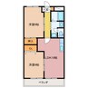 エステートヤマキ 2LDKの間取り