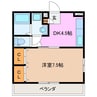 りんどうⅢ 1DKの間取り
