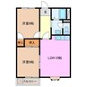 第一マンション 2LDKの間取り