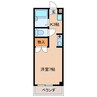 メゾンクレール 1Rの間取り