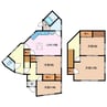 三津一戸建て 4LDKの間取り